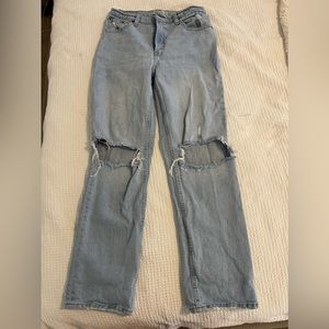 Abercombie ultra high rise 90s straight